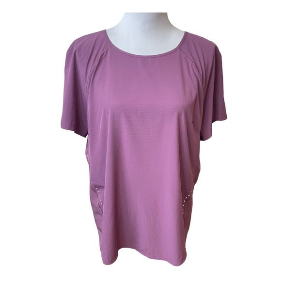 lululemon athletica Tops - Lululemon Split Side Running Shirt Size 14 Dusty Rose